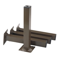 Möbelfuß schwarz RAL 9005 25x25mm H.300mm Platte ELEMENT SYSTEM Möbelfuß schwarz RAL 9005 25x25mm H.300mm Platte ELEMENT SYSTEM