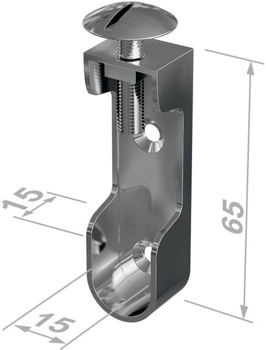 Schrankrohrlager 11118 Zinkdruckg.vern.Wm.30x15mm PG