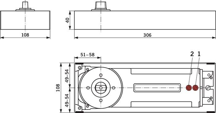 BTS BTS 84 Festst.EN 3 max.950mm max.Türgewicht 100kg DORMAKABA