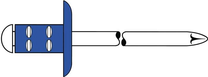 Blindniet PolyGrip® Nietschaft dxl 4,0x13,0mm Stahl/Stahl 500 St.GESIPA