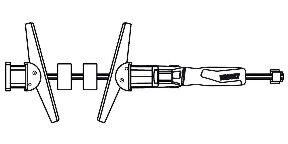 BESSEY Adapter Korpuszwinge KR-AS, schwenkbar (2 St./Packung)