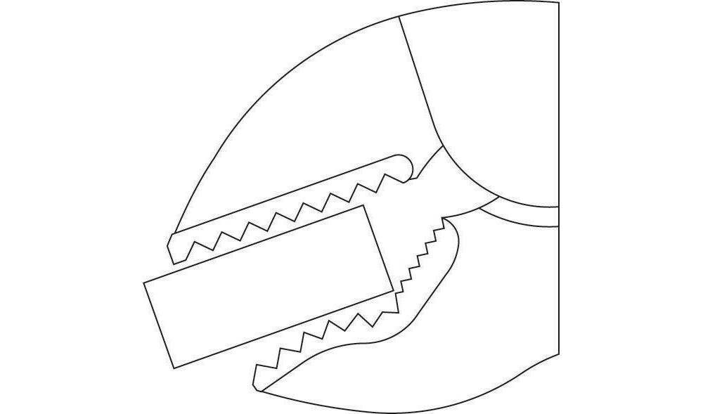 GEDORE Gripzange Gesamtlänge 300 mm Spannweite 45 mm