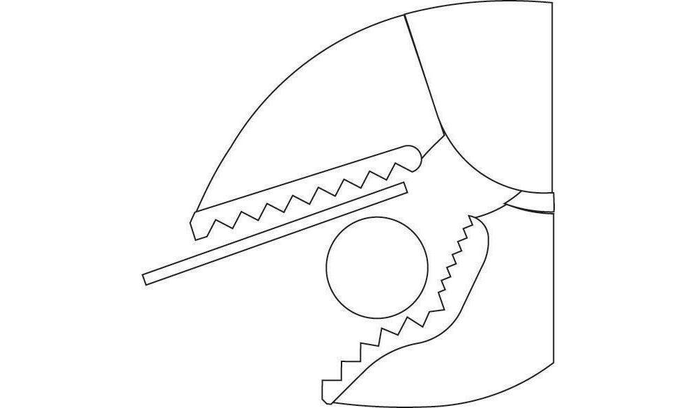 GEDORE Gripzange Gesamtlänge 300 mm Spannweite 45 mm