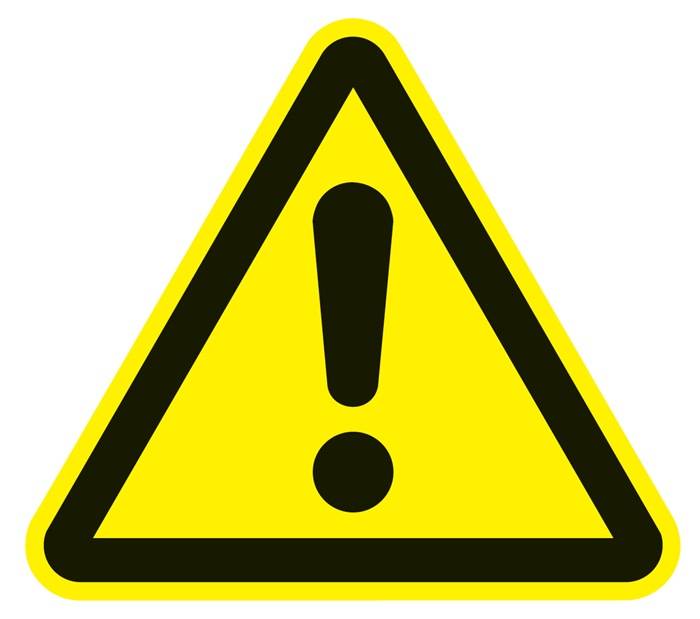 Warnzeichen ASR A1.3/DIN EN ISO 7010 200mm Warnung vor Gefahrenstelle Folie