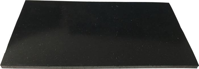 Gummiplatte B.1,4m L.10m D.3mm schwarz EPDM/SBR o.Gewebeeinlage ITES