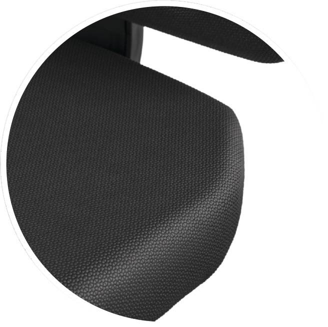 Arbeitsdrehstuhl Nexxit Gleiter Supertec-Gewebe schwarz Griff blau 450-600mm