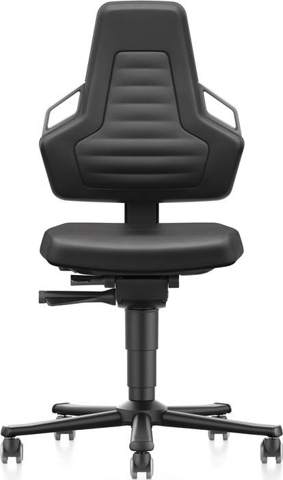 Arbeitsdrehstuhl Nexxit Rl.Integralschaum schwarz Grifffarbe grau 450-600mm…