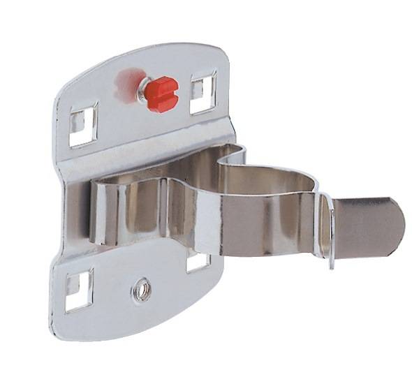 Werkzeugklemme D.32mm verz.m.großer Grundpl.f.Lochplatten 5St./Btl.RASTERPLAN