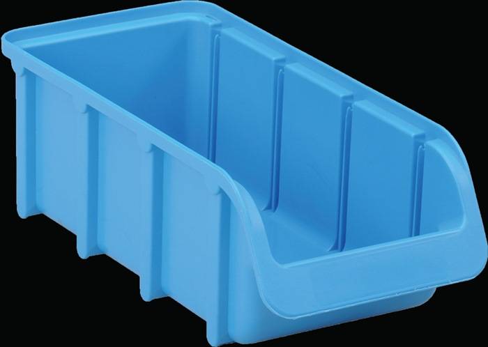 Sichtlagerkasten L216/183xB102xH74mm PP blau stapelbar HÜNERSDORFF
