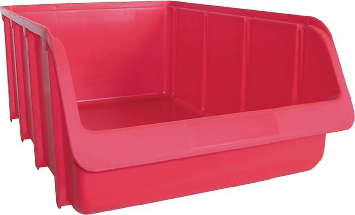 Sichtlagerkasten L242/203xB146xH127mm PP rot stapelbar HÜNERSDORFF