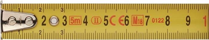 Taschenrollbandmaß L.5m B.19mm mm/cm EG II Ku.Automatic PROMAT