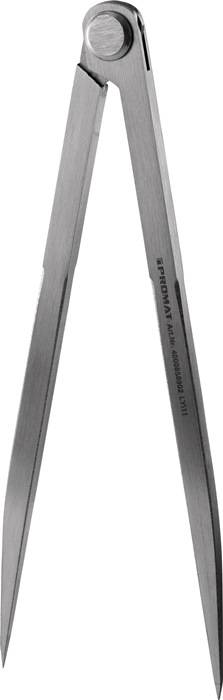 Spitzzirkel L. 150mm m. Nietscharnier PROMAT