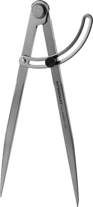 Spitzzirkel L. 150mm m. Stellbogen PROMAT