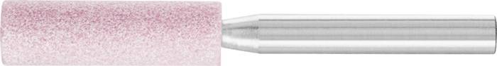 Eine Nahaufnahme eines metallischen ergonomischen Griffstifts mit einer rosa Gummispitze, der das Präzisionswerkzeug für feine Details in Kunst oder Schrift hervorhebt.