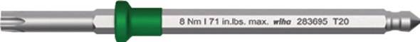 Wechselkl.38810 T 10 3,8 Nm dunkelgrün f.Schrauben m.Innen-TORX®-Profil L.75m…