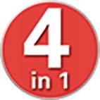 Multifunktionsknarrenringschlüssel 4 in 1 10-13-17-19mm 12-KT.L.220mm Anz.Z.72
