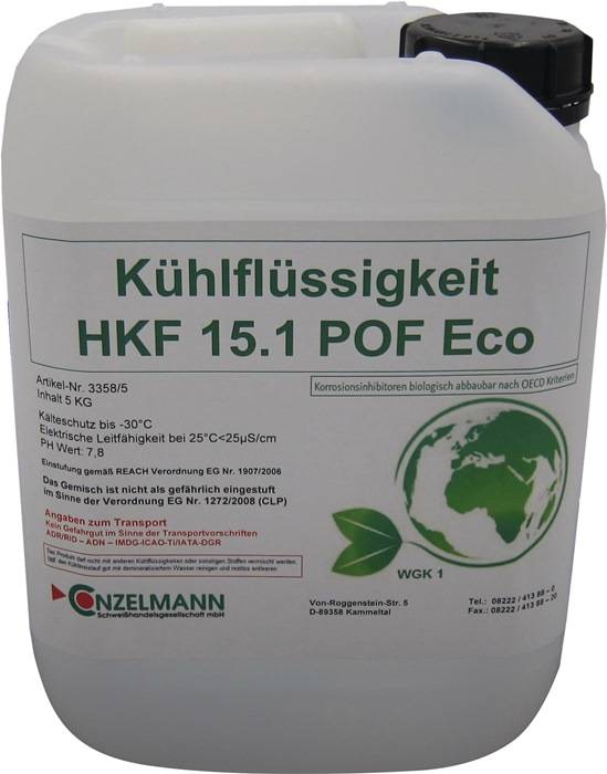 Kühlmittel HKF 15.1 POF ECO 5kg Kanister Frostschutz b.-15GradC CONZELMANN