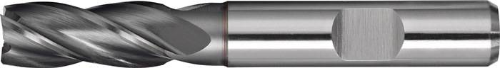 Schaftfräser DIN 844 TypN D.4mm HSS-Co8 TiCN Weldon Z.4 kurz PROMAT