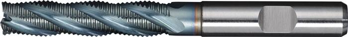Schaftfräser DIN 844 Typ HR D.25mm Einsatz-L.108mm HSS-Co5 TiCN Weldon