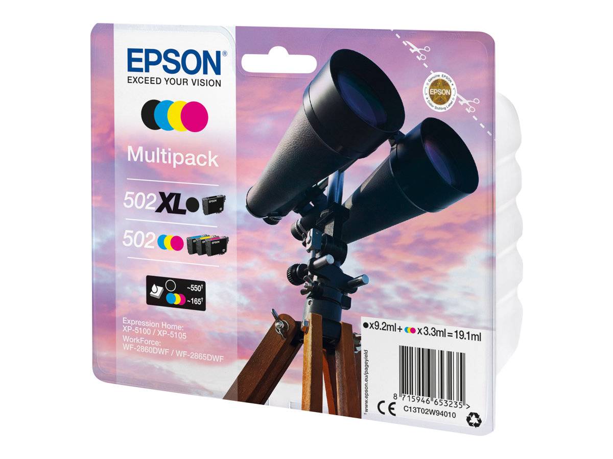 Epson 502/502XL Multipack - 4er-Pack - 19.1 ml