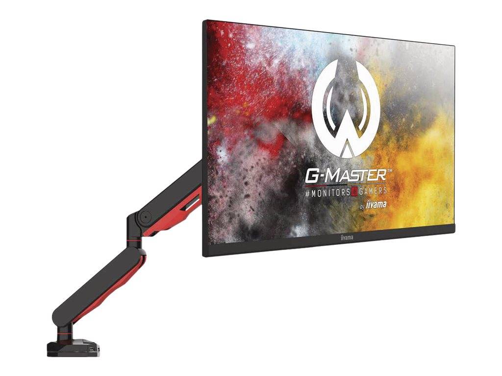 Iiyama DSG3001C-R1 - Befestigungskit - einstellbarer Arm - für LCD-Display - Schwarz, Dynamic Red - Bildschirmgröße: 43.