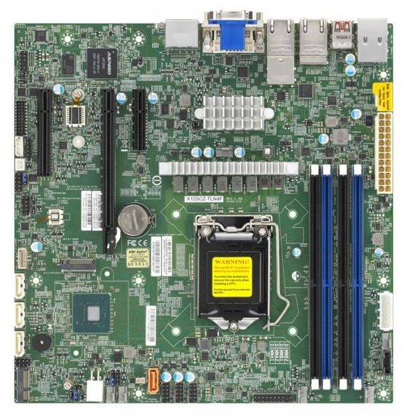 SUPERMICRO X12SCZ-TLN4F - Motherboard - micro ATX