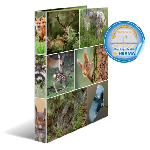 Ringbuch A4 Karton 4D Waldtiere