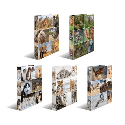Ringbuch A4 Karton 4D Waldtiere