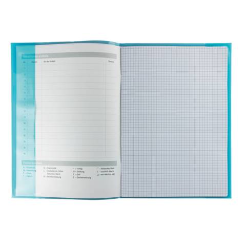 Heftschoner Transparent Plus A4 türkis