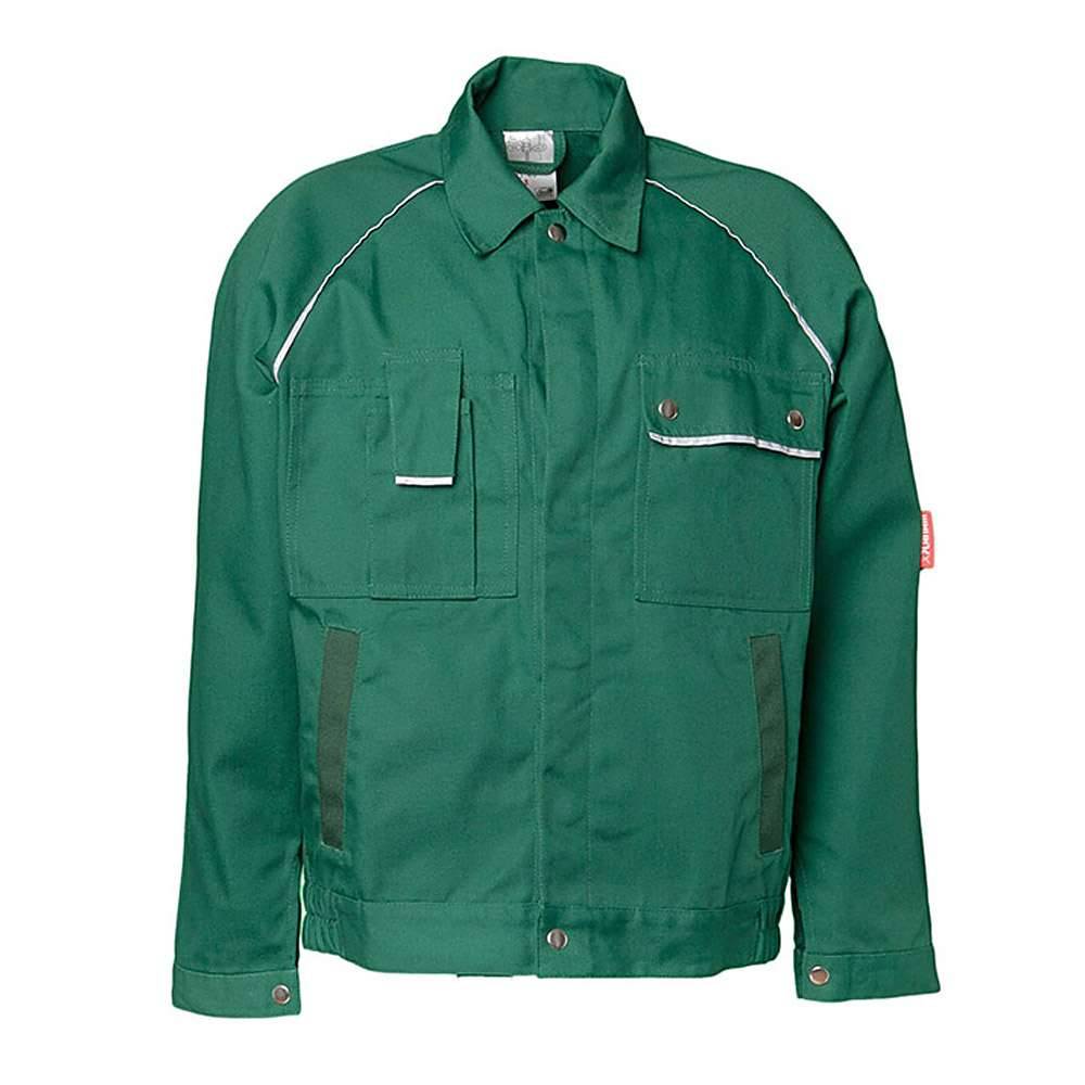 Bundjacke - Gr. 46 - grün - 320 g/m² - 65% Polyester - 35% Baumwolle - "Canvas 320" - schmutz- und wasserabweisend - atmungsaktiv - Planam