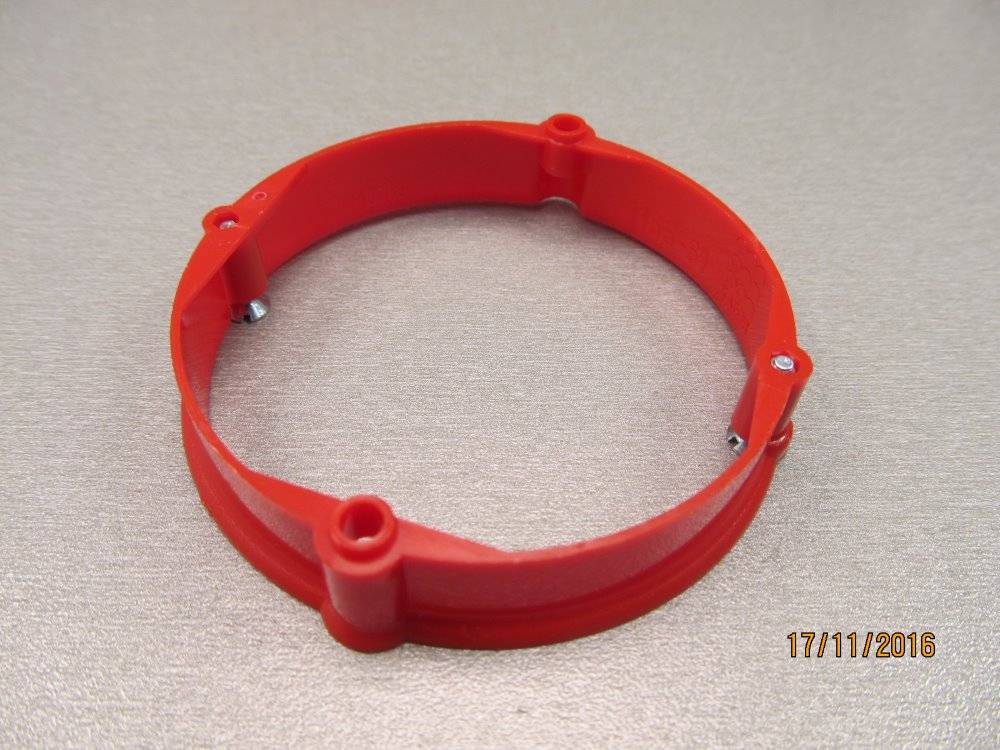 Kaiser Putzausgleich-Ring D=60mm H=12mm rot - 25 Stück