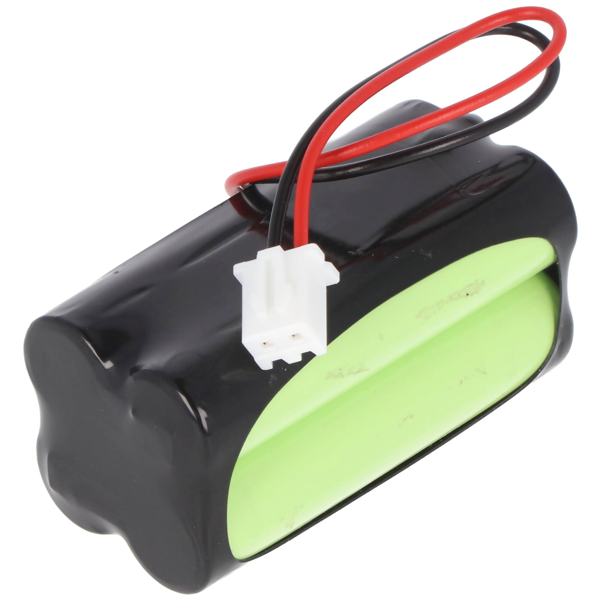 Notleuchtenakku NiMH 4,8V max. 800mAh F2x2 Micro AAA mit 100mm Kabel und Stecker, ersetzt Fischer AW-0480-0080-AAA-NM01