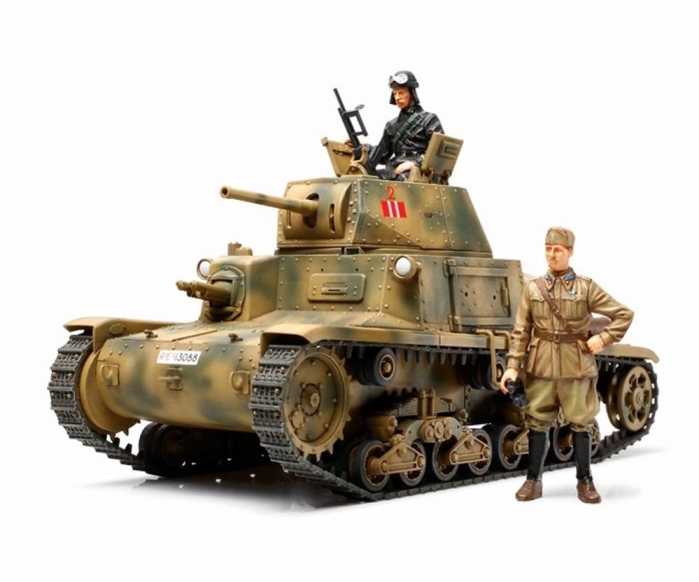 Modellbau Tamiya 300035296 1:35 Italienischer M.Pz.Carro Armato M13-40