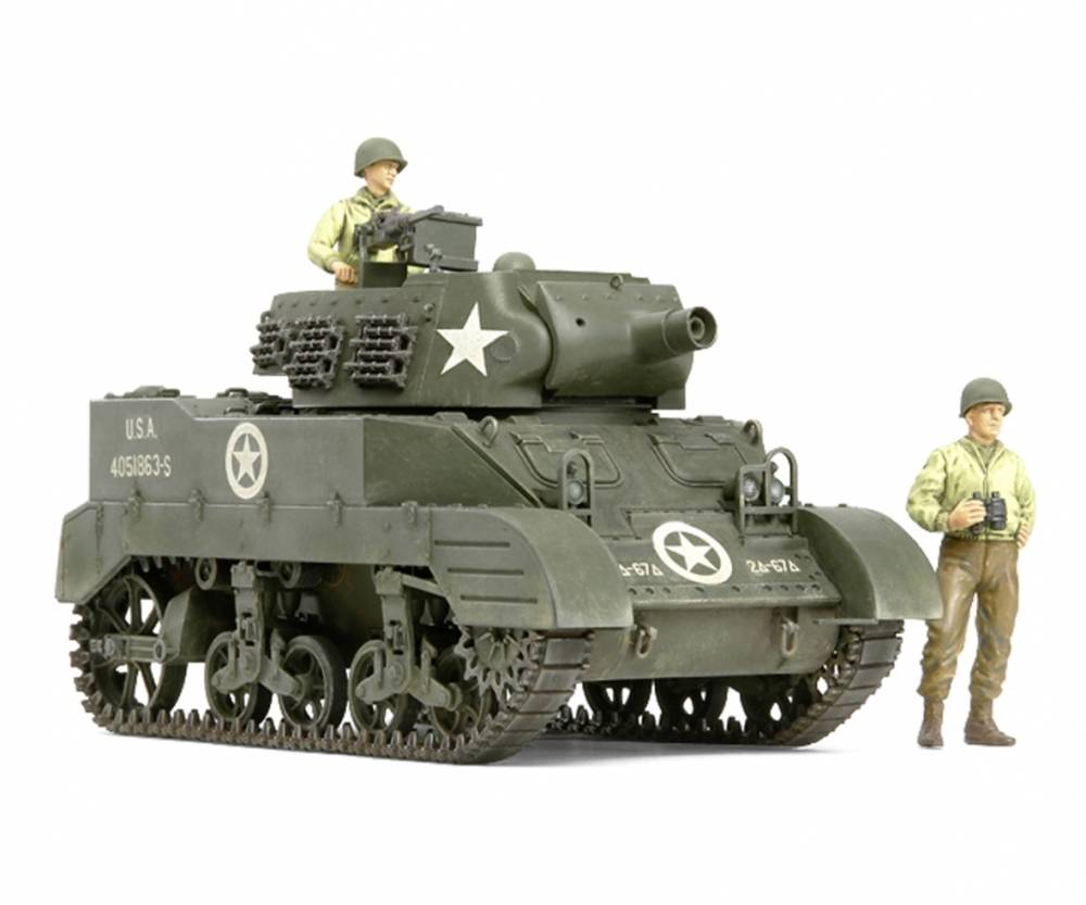Modellbau Tamiya 300035312 1:35 US M8 Haubitze m.Figuren