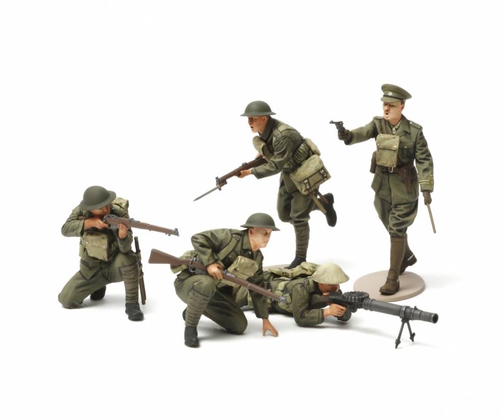 Modellbau Tamiya 300035339 1:35 WWI British Infantrie Figuren-Set