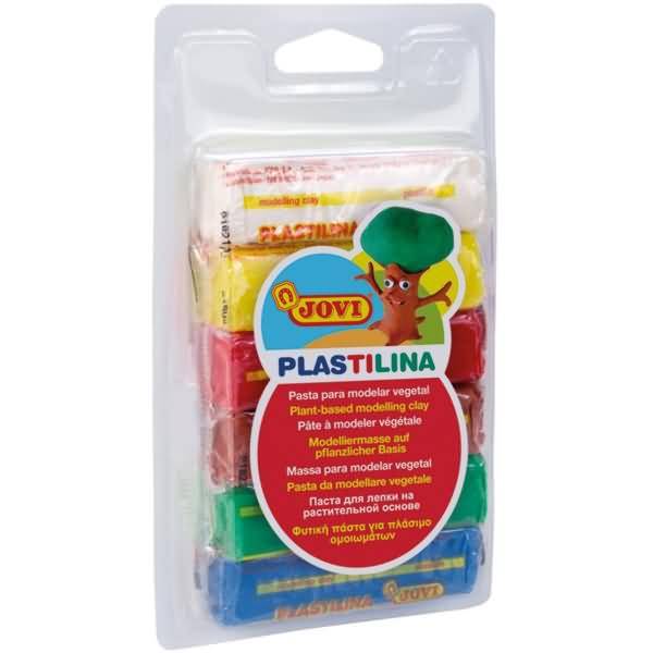 Plastilina Knete VE=6 Farben a 25g Blister