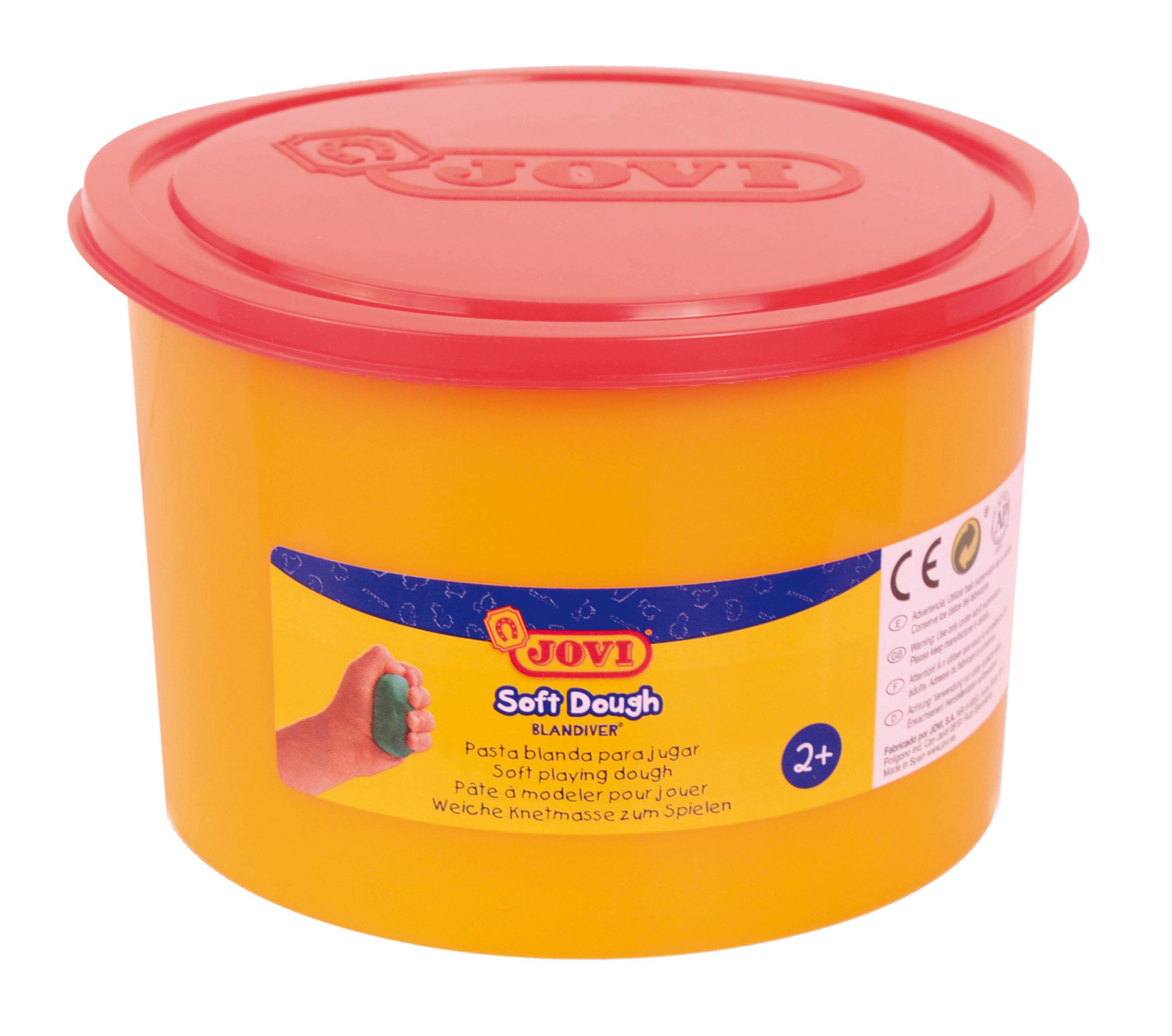 Wachsknete, Knetmasse Jovi Soft Dough Blandiver orange, 460 g Dose