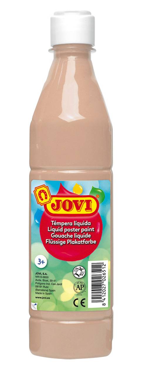 Plakatfarbe Jovi Flüssige Temperafarbe hautfarben, 500 ml Flasche