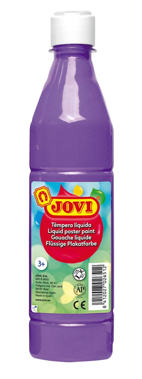 Plakatfarbe Jovi Flüssige Temperafarbe violett in 500 ml Flasche