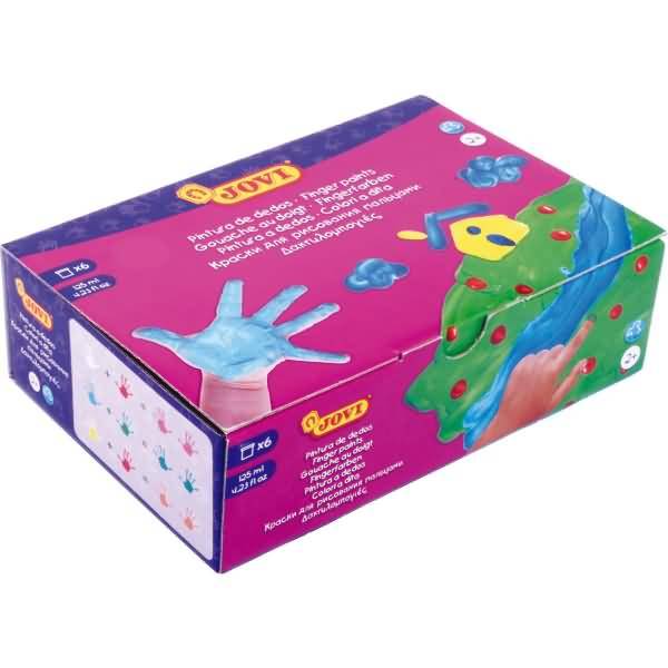 Fingerfarbe VE=6 Dosen a 125ml farblich sortiert