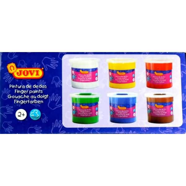 Fingerfarbe VE=6 Dosen a 125ml farblich sortiert