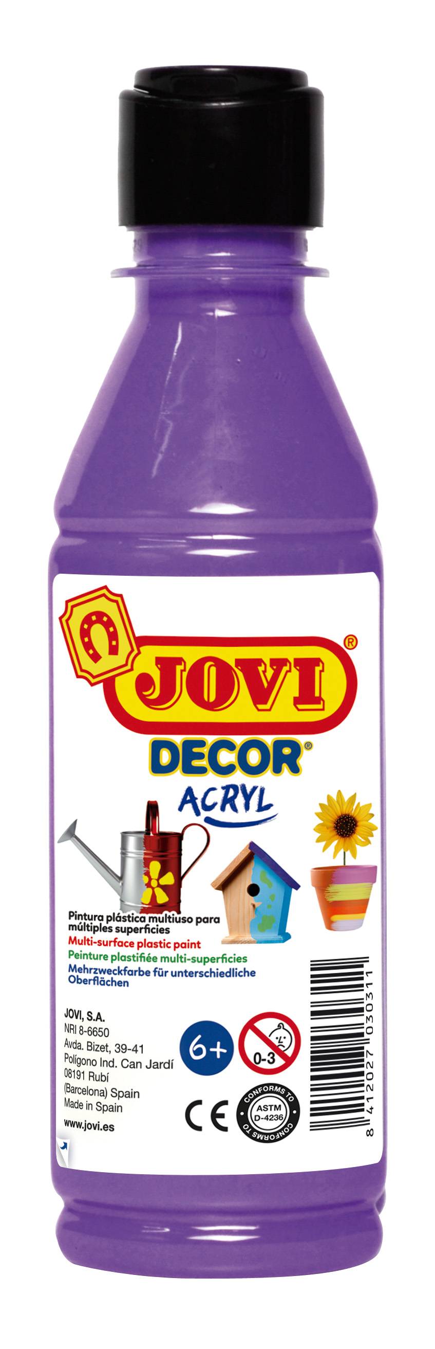 Jovidecor Acrylfarbe violett, 250 ml Flasche