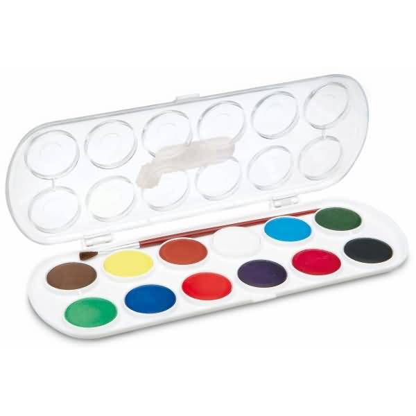 Aquarellfarbe VE=12x 30ml Farbkasten