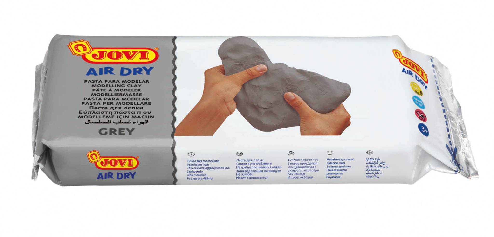 Jovi lufthärtende Modelliermasse grau, 1 kg