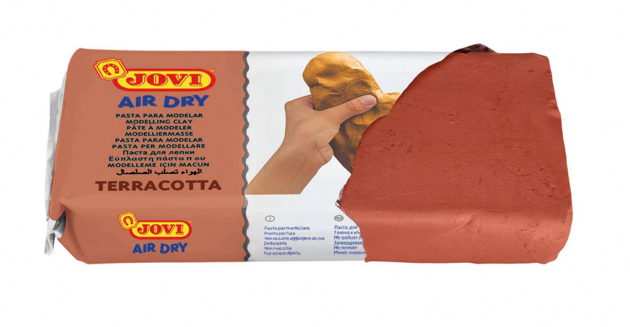 Jovi luftdichte Modelliermasse terracotta, 1 kg