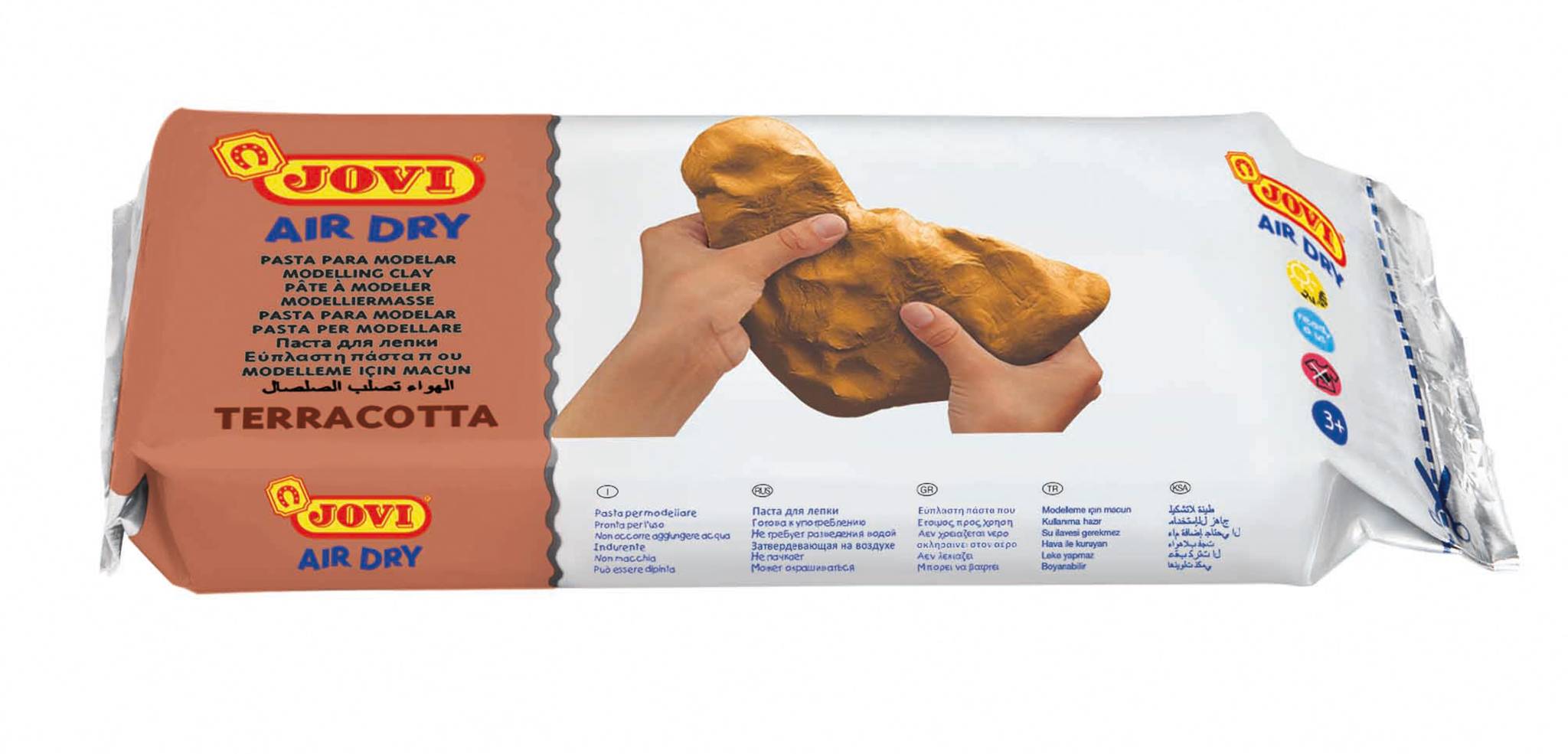 Jovi luftdichte Modelliermasse terracotta, 1 kg