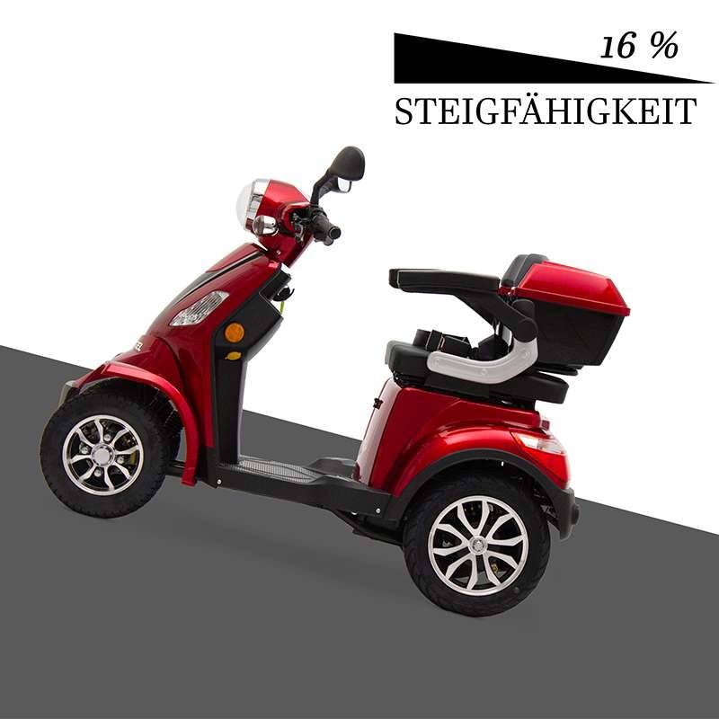 ECO ENGEL 510 Rot E-Scooter 4 Räder 25 km/h Seniorenmobil
