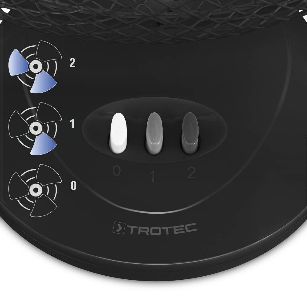 Tischventilator TVE 8 mit 90° Oszillation | 25 W