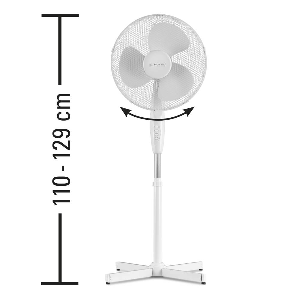 Standventilator TVE 16 mit 90° Oszillation | 50 W
