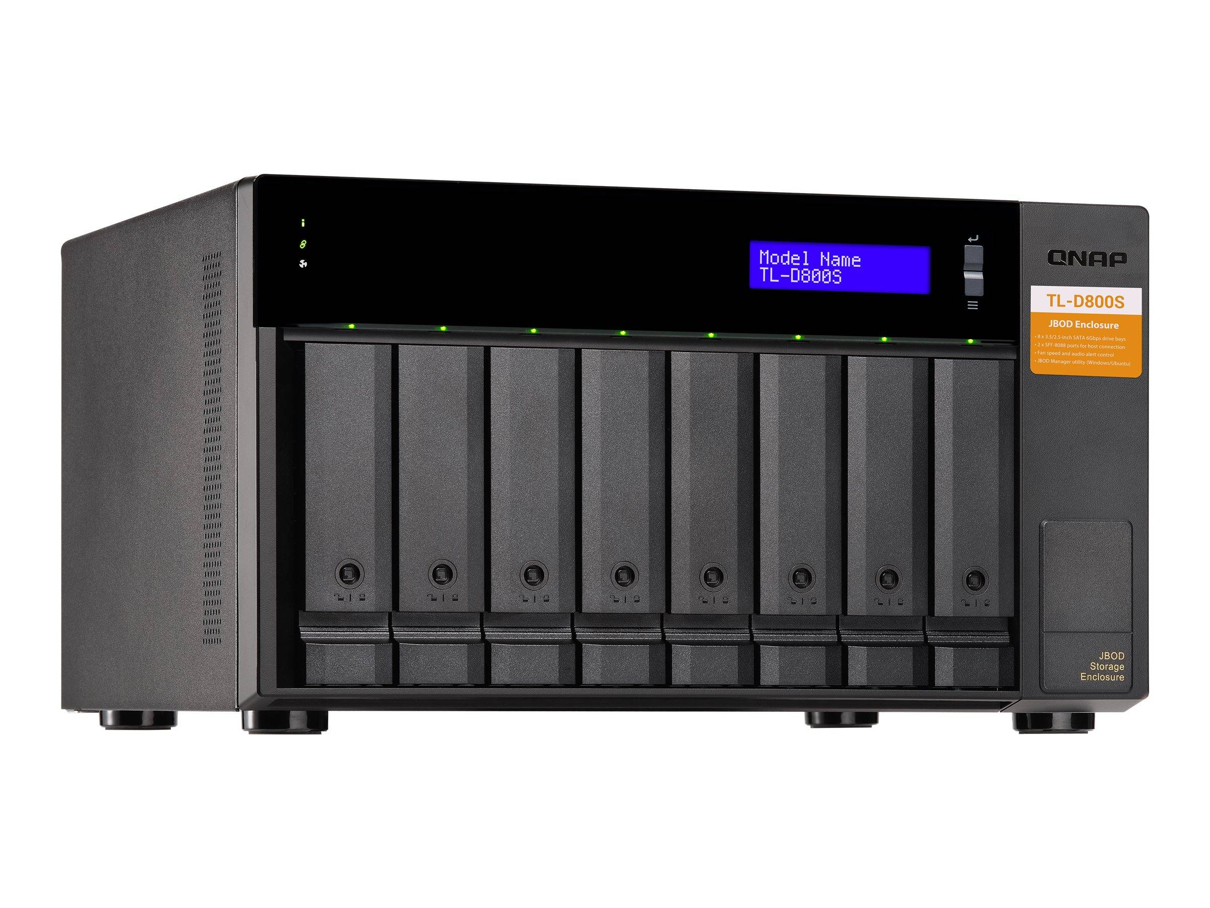 QNAP TL-D800S - Festplatten-Array - 8 Schächte (SATA-600)